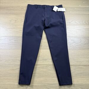Zara Pants Men 34x28 Super Skinny Blue Chino Slacks Zipper Ankle Pockets